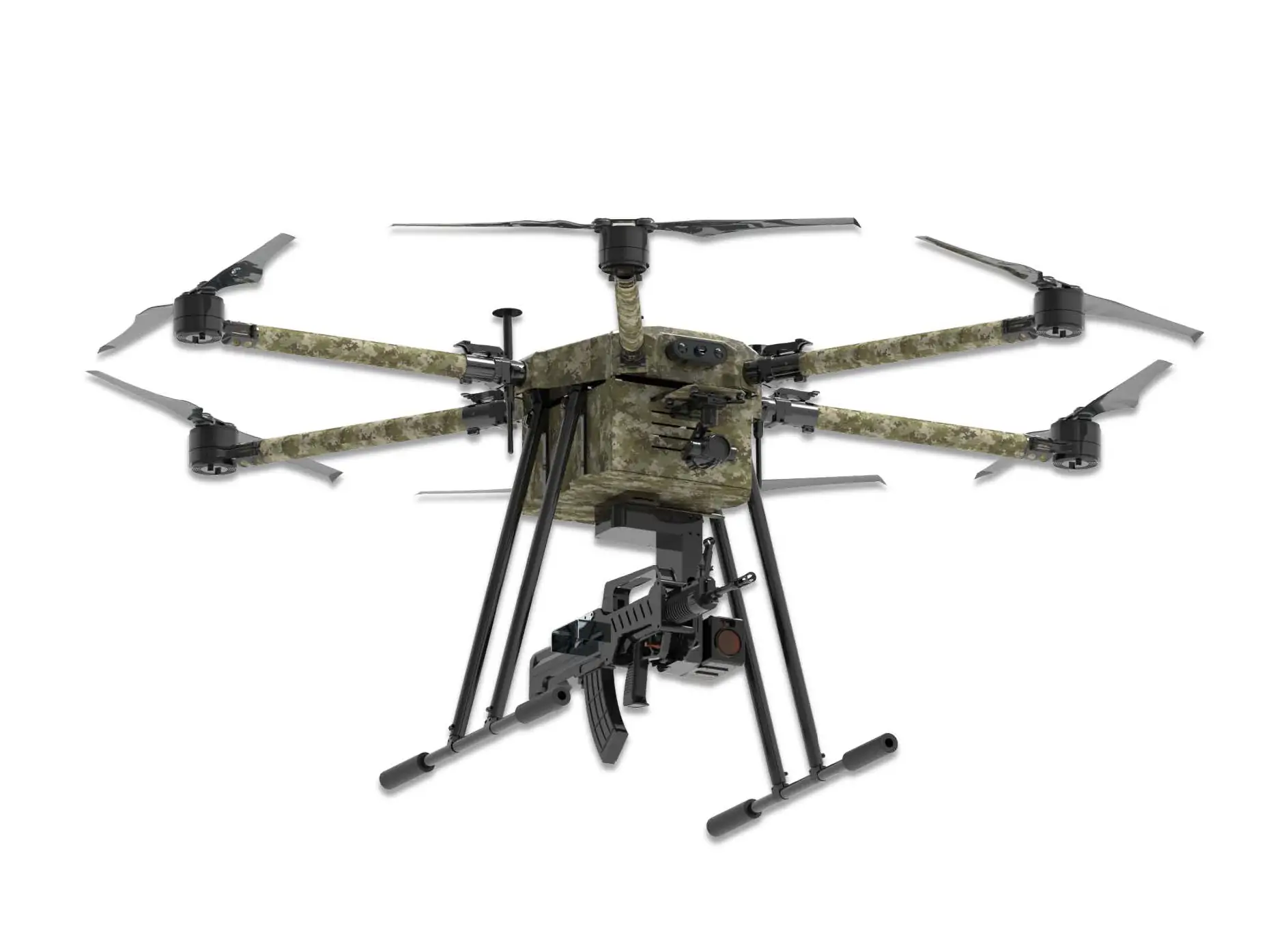 突击者无人机在TJ-15 六旋翼无人机整机产品图